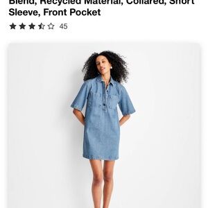 Denim Blue Mini Dress